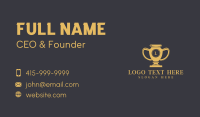Trophy Championship Award Business Card