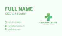 Green Medical Cross Business Card Design