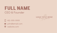 Aesthetic Eco Flower Business Card