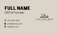 Rustic Carpentry Planer Business Card
