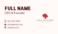 Sexy Smooth Lips Business Card Design