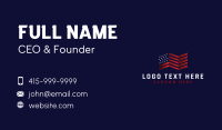 United States America Flag Business Card