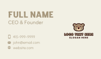 Happy Bear Glasses Business Card