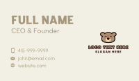 Happy Bear Glasses Business Card Design