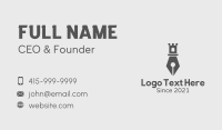 Castle Tower Pen Business Card