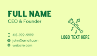 Green Jazz Oboe Business Card Design