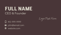 Funeral Business Card example 3