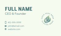 Organic Leaf Spa Business Card