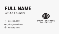 Letter G Multimedia Company Business Card
