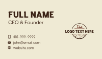 Wood Carpentry Planer Business Card