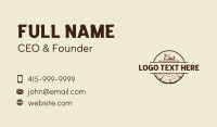 Carpentry Business Card example 3