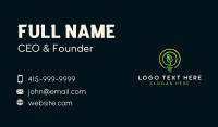 Eco Light Bulb Business Card Design