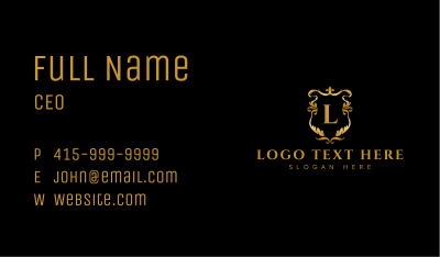 Premium Ornate Lettermark Business Card