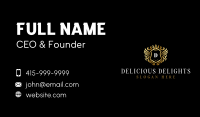 Luxury Wing Shield  Business Card Design
