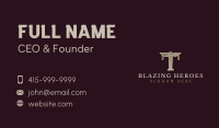 Eagle Bird Wing Letter T Business Card