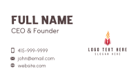 Flame Book Story Writer Business Card