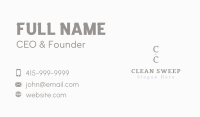 Elegant Minimalist Lettermark Business Card Image Preview