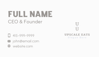 Elegant Minimalist Lettermark Business Card Image Preview