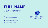 Technology 3D Cube  Business Card Design