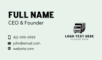 Box Truck Freight Delivery Business Card Design
