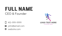 Amputee Disability Athlete Business Card