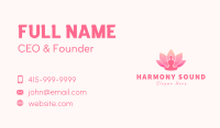 Human Lotus Silhouette Business Card