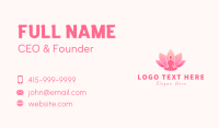 Human Lotus Silhouette Business Card Design