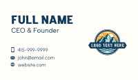 Outdoor Mountain Valley Business Card Design