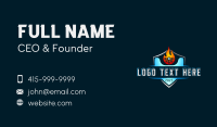 Ice Flame HVAC Business Card Design