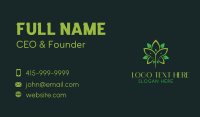 Medical Hemp Leaf Business Card