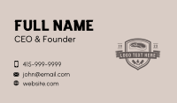 Meat Butcher Badge Business Card