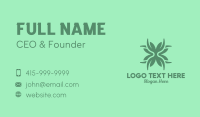 Green Flower Arrangement Decoration Business Card