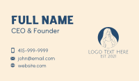 Minimalist Beautiful Woman Business Card