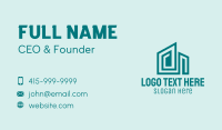 Geometric Building Maze  Business Card