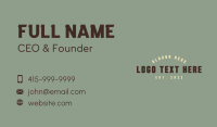 Weaponry Business Card example 2