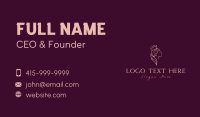 Rose Gold Business Card example 2