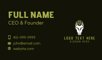 Scary Zombie Skull Pentagram Business Card