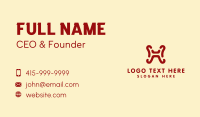 Simple Letter H Business Card