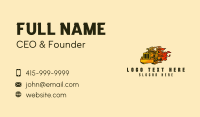 Fast Flaming Cargo Truck  Business Card