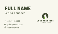 Pine Tree Minimalist Badge Business Card