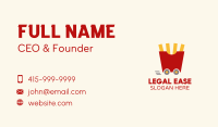 Fries Snack Cart Business Card