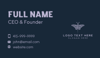 Butterfly Sewing Needle Business Card Design