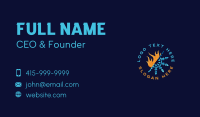 Flame Snowflake Thermal Business Card Design