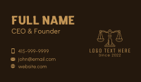 Paralegal Business Card example 1