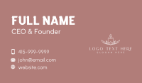 Floral Candle Light Business Card Design