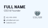 Brain Heart Mental Care Business Card Image Preview