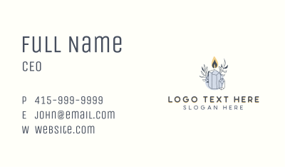 Artisanal Scented Candle Business Card