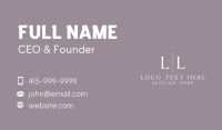Professional Corporate Letter Business Card Design