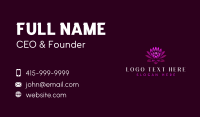 Lotus Lily Flower Business Card