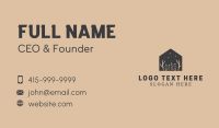 Black Floral Eco House Business Card